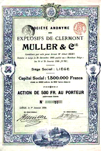 reproduction d'une action de cette soci&eacute;t&eacute;