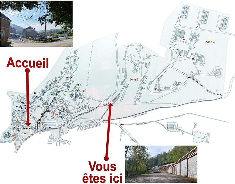 Photo du plan du site