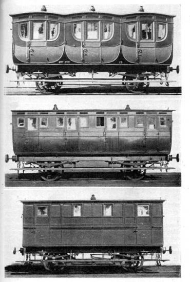 les 3 classes de wagons du Nord Belge